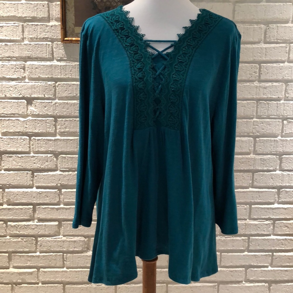Chico’s Jade Top LN Size 3